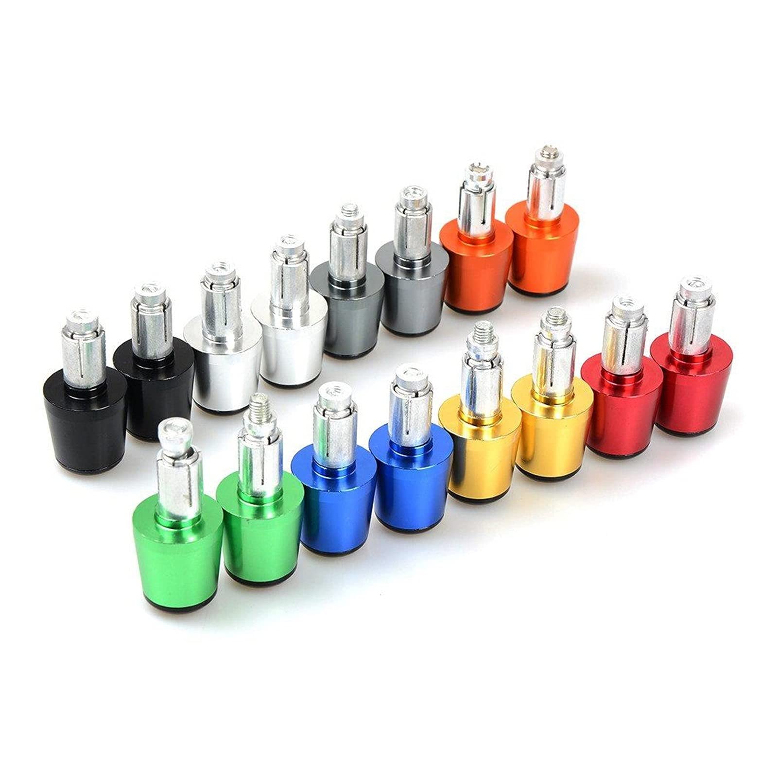 contrapesos Manillar Accesorios De Motocicleta 7/8 "22MM Empuñaduras De Mano Manillar Tapa De Extremo De Barra para Yamaha R6S 2003 2004 2005 2006 2007 2008 2009 R6 topes anticaida Moto (Color : 6)