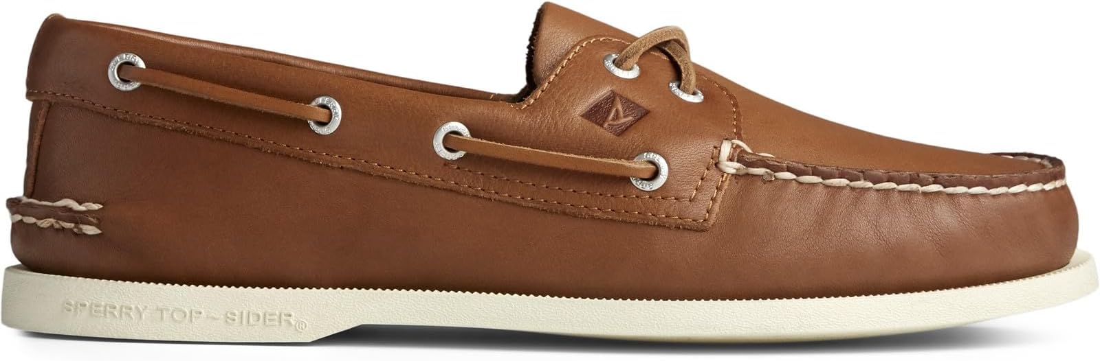 Scarpe Da Barca Donna Sperry Authentic Original 2 Eye – Sahara Pelle Miele, Tomaia In Pelle, Suola Piatta