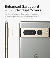 Vista 3 de Ringke Protector de lente de cámara (3 unidades, protección multicapa) compatible con Google Pixel 7 Pro, cubierta de vidrio templado para cámara