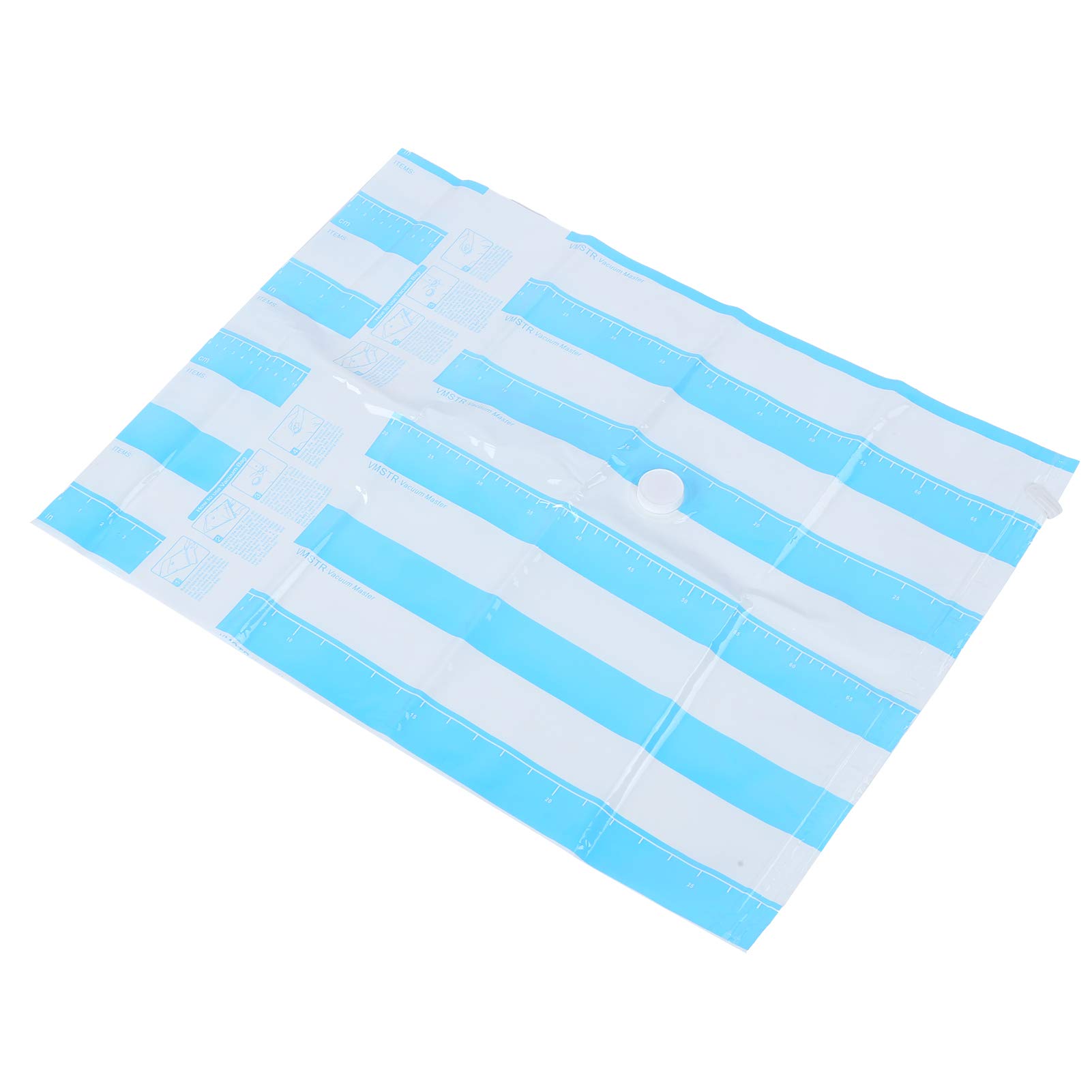 Bolsas de almacenamiento al vacío de viaje reutilizables |Entrada de 3,5 cm para bomba de succión |Ahorro de espacio para ropa/edredones/mantas/almohadas |Sellos de cremallera (70 * 50CM)