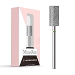MelodySusie 6.5mm Barrel Shape Cuticle Clean Nail Drill Bit 3/32\'\', Professional Safety Carbide Diamond Under Nail Cleaner for Cuticle Dead Skin Nail Prepare, Beginners Bits, Series Bit-S, Coarse