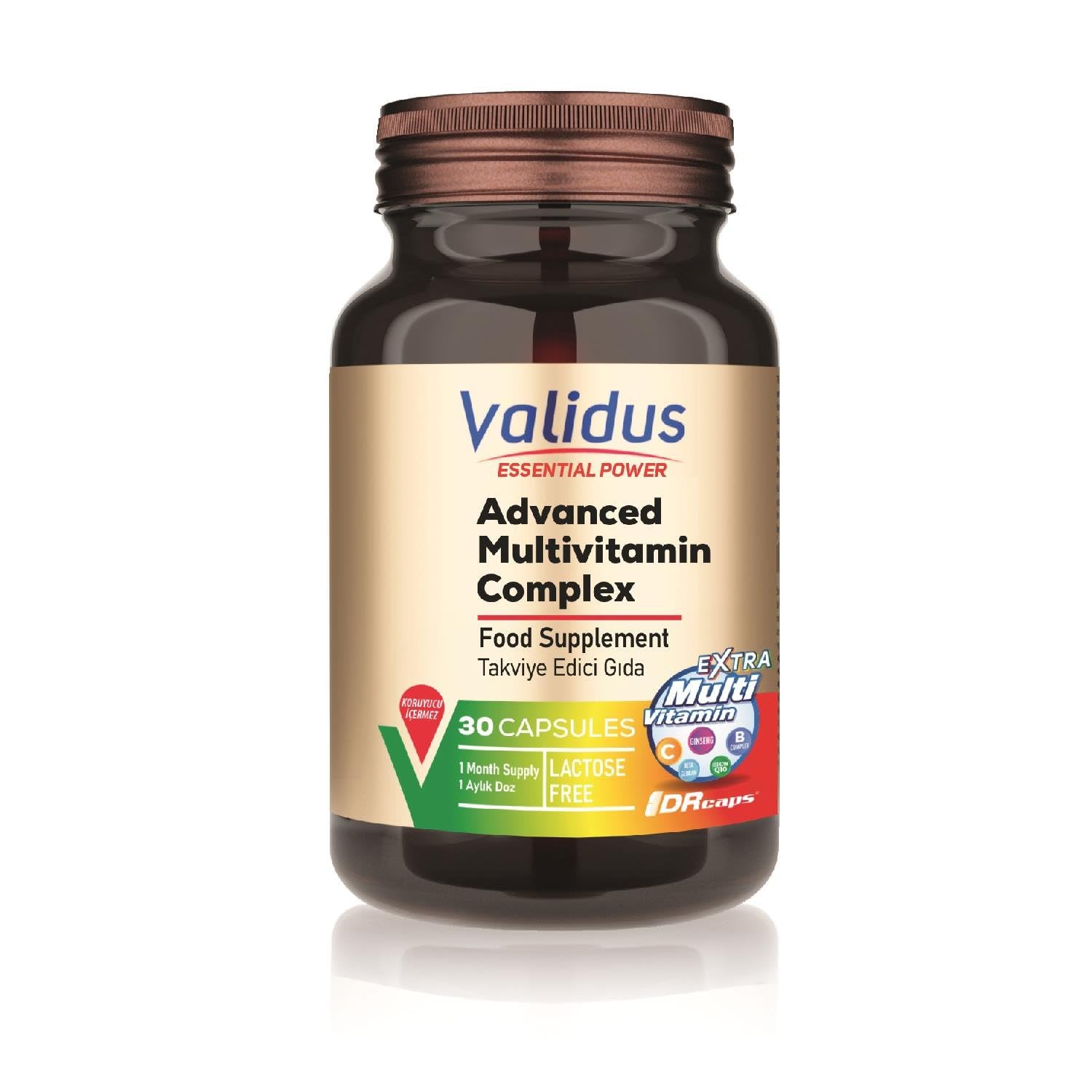 Validus Advanced Multivitamin Complex 30 Capsules