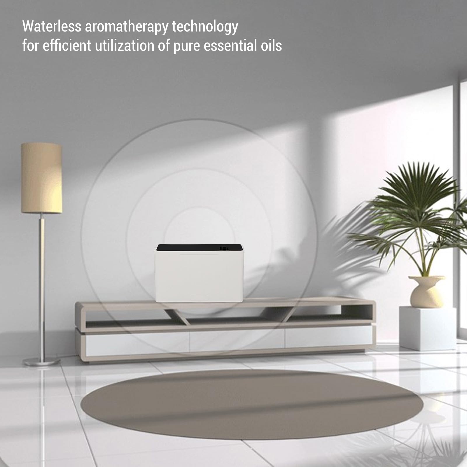 Wasserloser Diffusor für ätherische Öle, 50 Ml, Automatischer Duftdiffusor für die Raumduft-Aromatherapie, Geeignet für Hotelzimmer, Badezimmer, Wohnzimmer, Büros, 5–20 m³