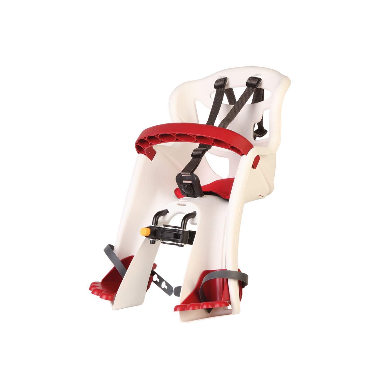 b bellelli Tatoo Plus - Seggiolino bici anteriore - attacco Handlefix - Si fissa al manubrio - dai 9 mesi ai 3 anni - max 15 kg - colore White