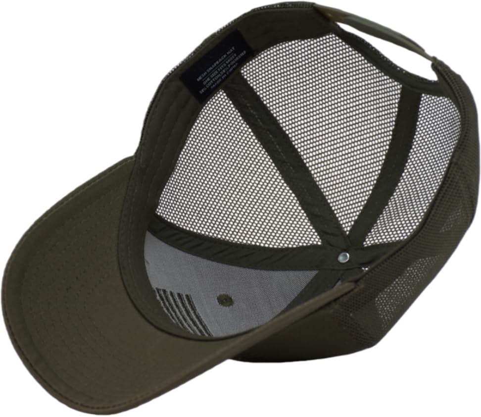 Image of American Flag Trucker Cap, Regular & XL-3XL, Big Head Snapback Patriotic Baseball Hat (Up to Size 8)
