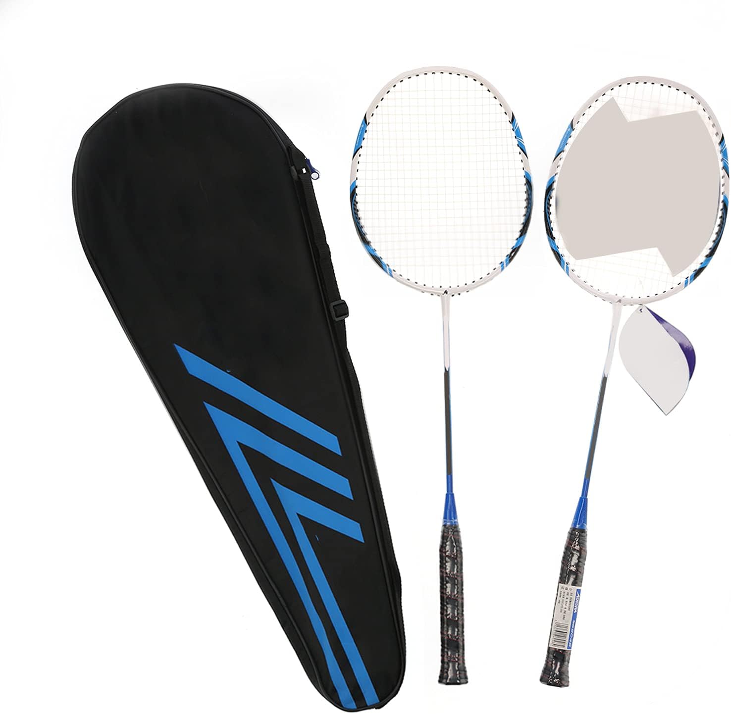EVTSCAN SG8048 2 Player Badminton Racquets Set Adults Teenagers Lightweight Carbon Fiber Rackets