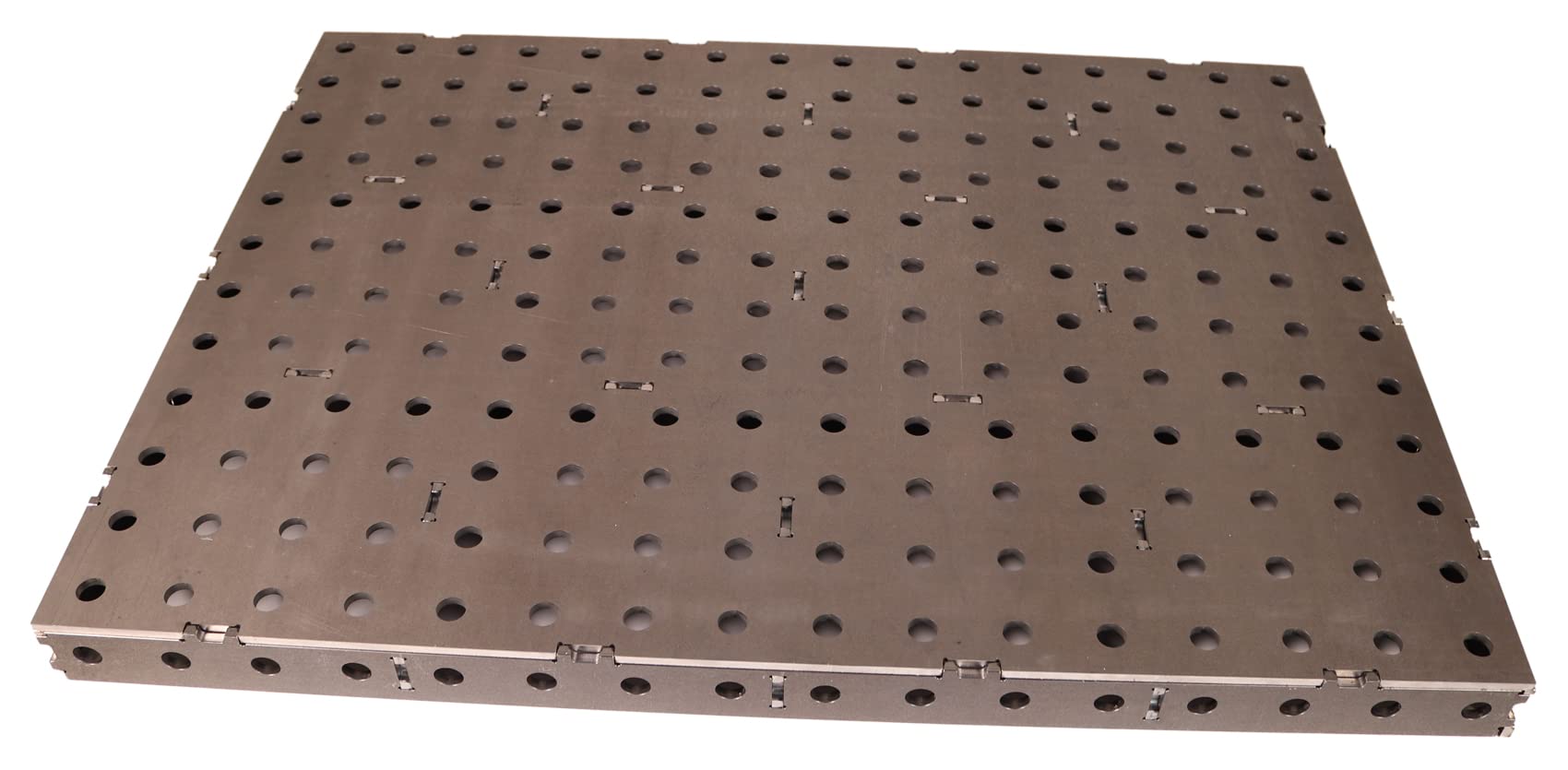 WELDINGER Schweißtischplatte 1000x600x50 mm Bausatz mittel 10-teilig mit 16 mm Lochsystem (Schweißtisch Werktisch Werkbank)