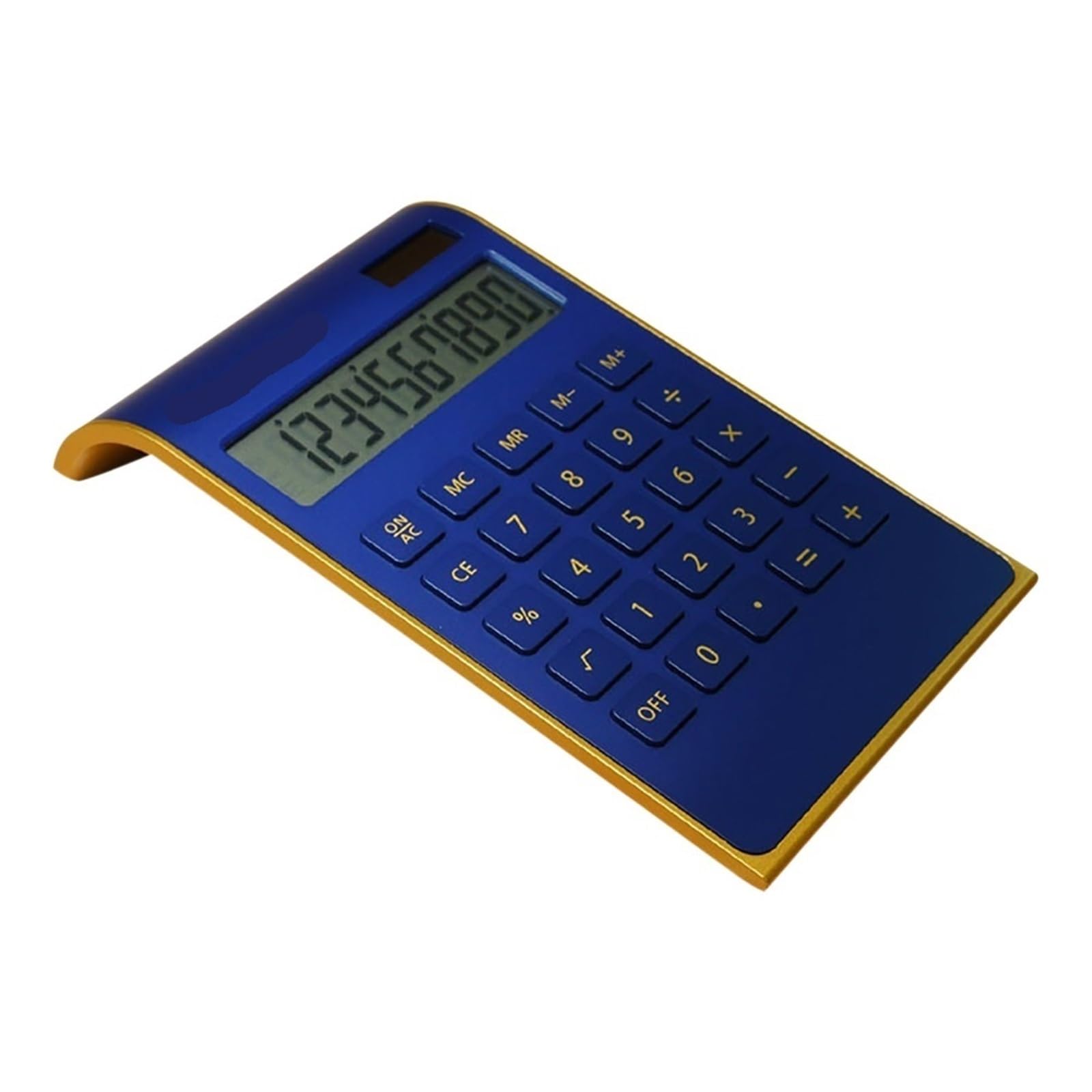 Calcolatrice scientifica Calcolatrici Calcolatrice da Tavolo, energia Solare Mini Tastiera Portatile Doppia Alimentazione (Wit)(Blu)