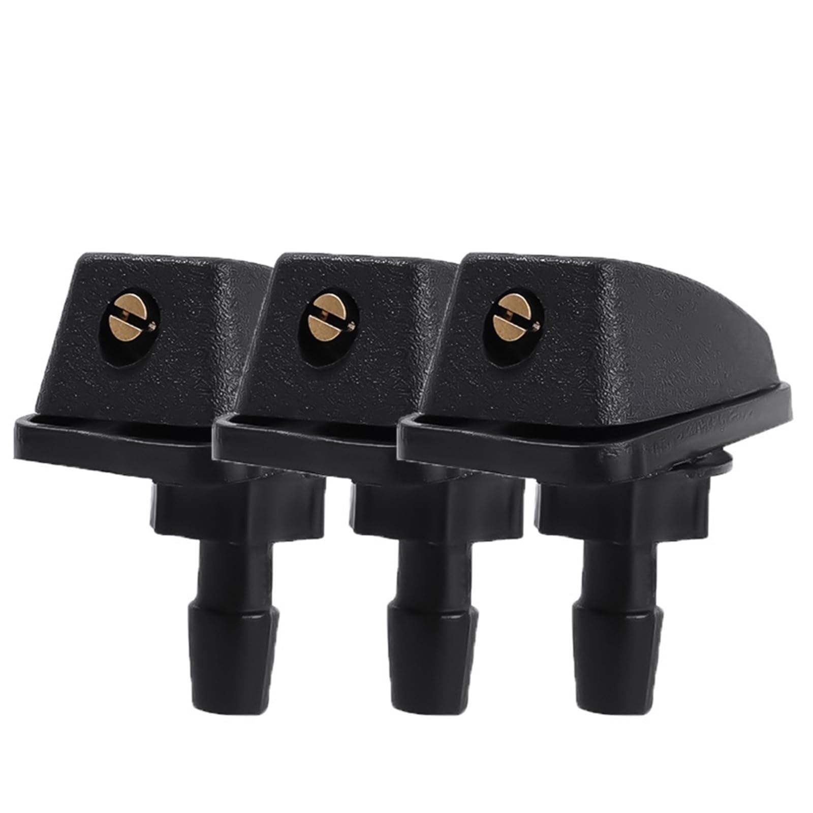Car Windshield nozzles Universal Windshield Washer Nozzle Jet Spray Head Adjustable for Car Auto Truck Vehicle Front Wiper Cleaning System Parts(3X Black)