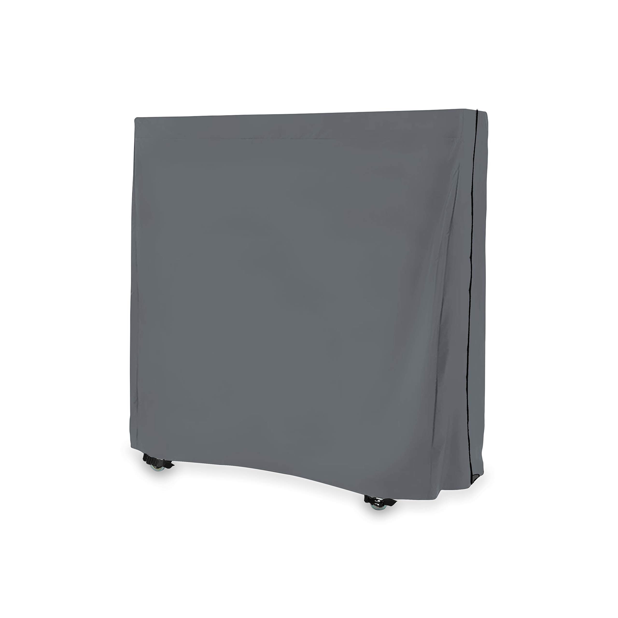 Covers & All Ping Pong Table Covers for Indoor/Outdoor - Waterproof & UV Resistant Table Tennis Cover 12 Oz PVC Heavy Duty Fabric with Air Pockets & Drawstring for Snug Fit (Grey)