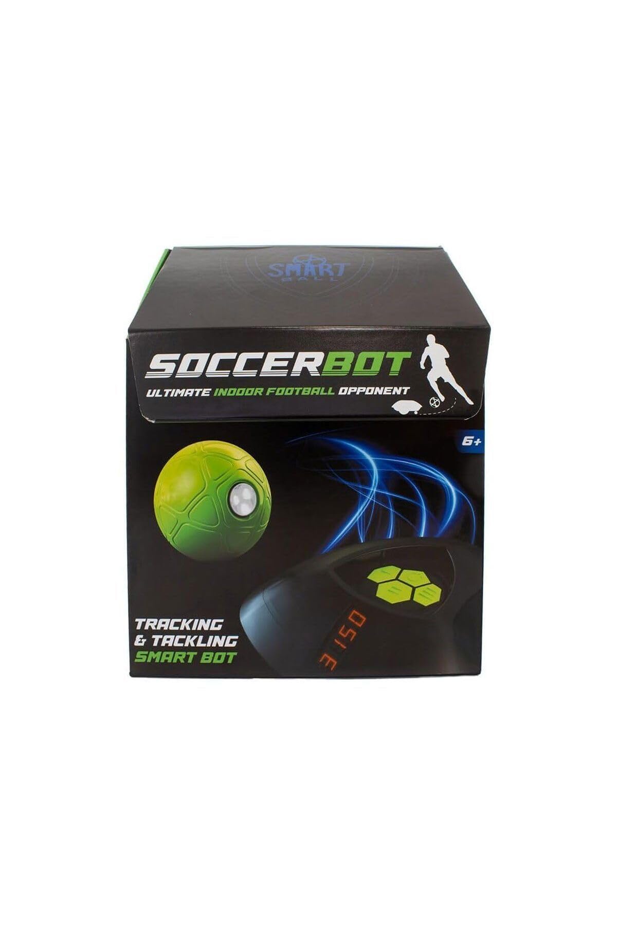Smart Ball, Soccer Bot, Robot entraineur de football en intérieur, Solo ou Multijoueur, Pour les enfants à partir de 6 ans, MR100, Noir