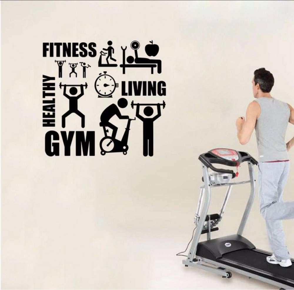 Ybetter Exercise Stickers Gym Wall Decal Sticker Sport Motivation Fitness Gym Wall Mural Art Decal Home Decoration 80 Cm X 65 Cm