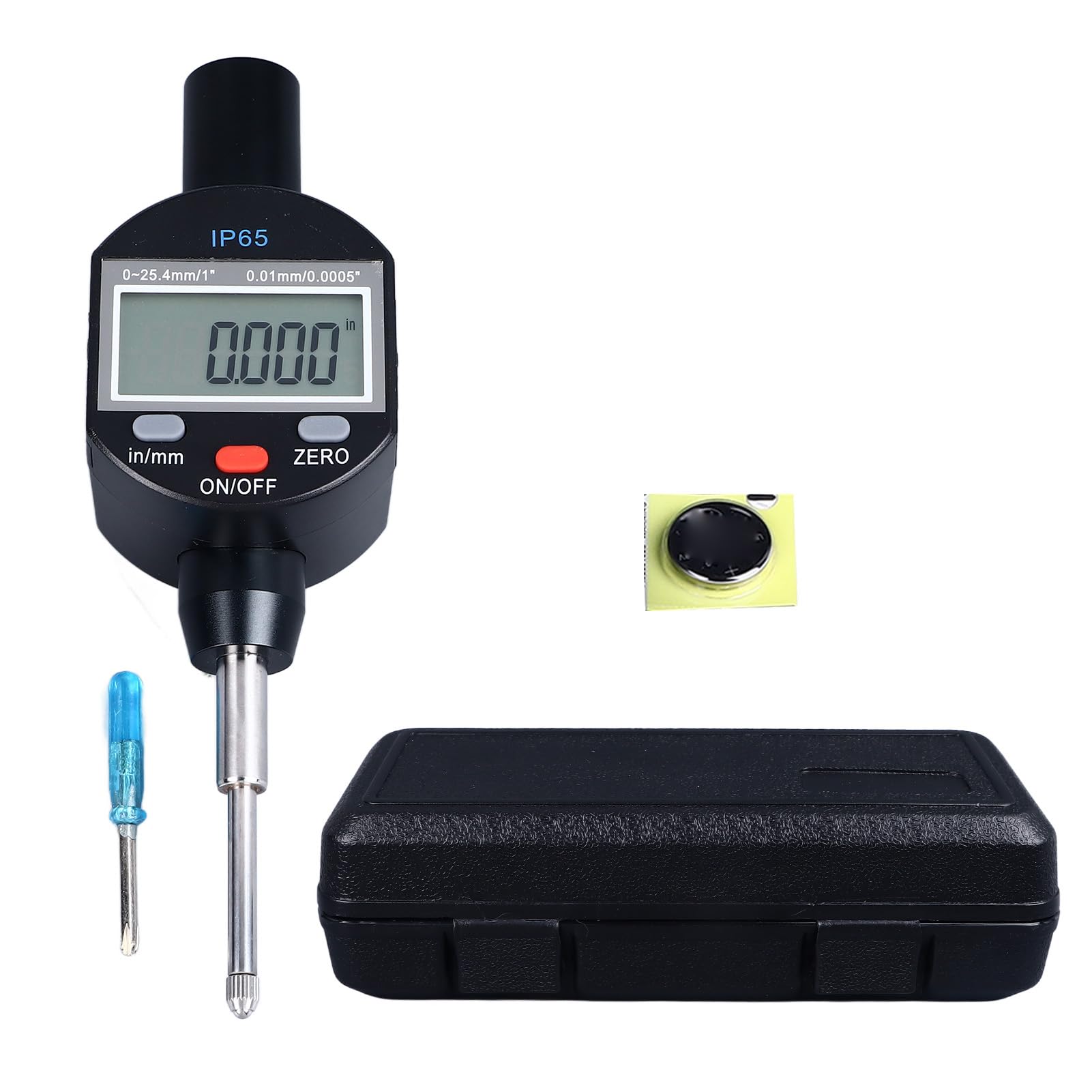 Cyfrowy czujnik zegarowy 0,01 mm 0,0005 cala Wysoka precyzja Wodoodporna konstrukcja ze stopu aluminium IP65 Szeroki zakres 25,4 mm 1 cal dla inżynierów mechaników mechaników
