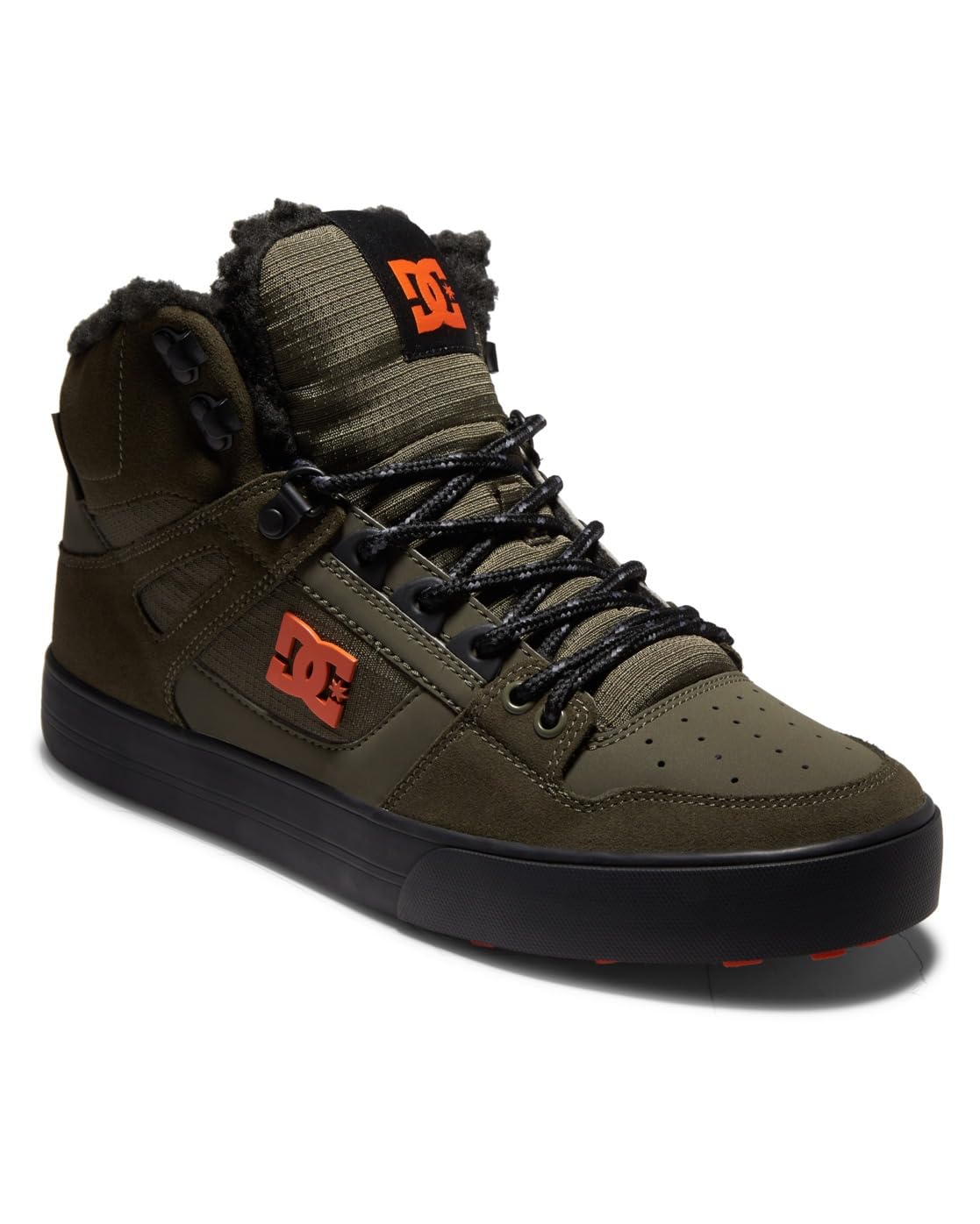 Dc Shoes Pure Sneaker, Dusty Olive/Orange
