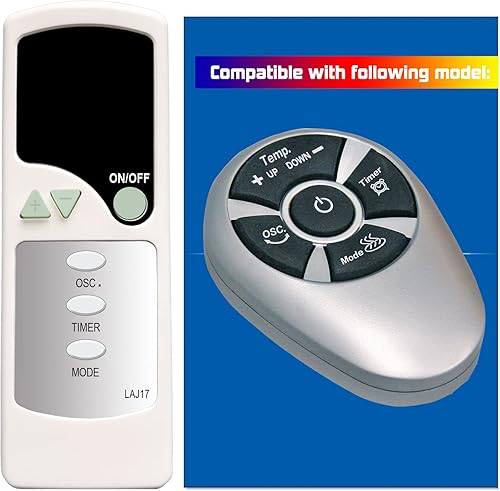 Miniatura 2 de Reemplazo para Comfort Zone Oscilante Torre Calentador Ventilador Control Remoto para Modelo CZ499R CZ499RBK CZ499RRD