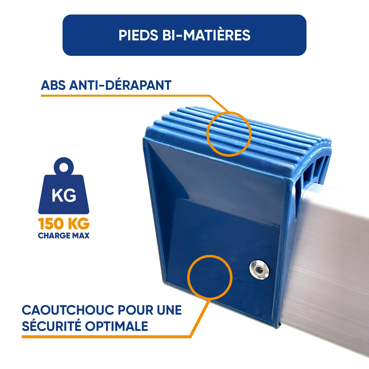 KELI - Echelle articulée 3,5m Multifonctions,Multi-Position,Plateforme,Fabriqué en Alu, Qualité Professionnelle, Marche d'accès Confort, Certifiée à 150kg, EN131 CE