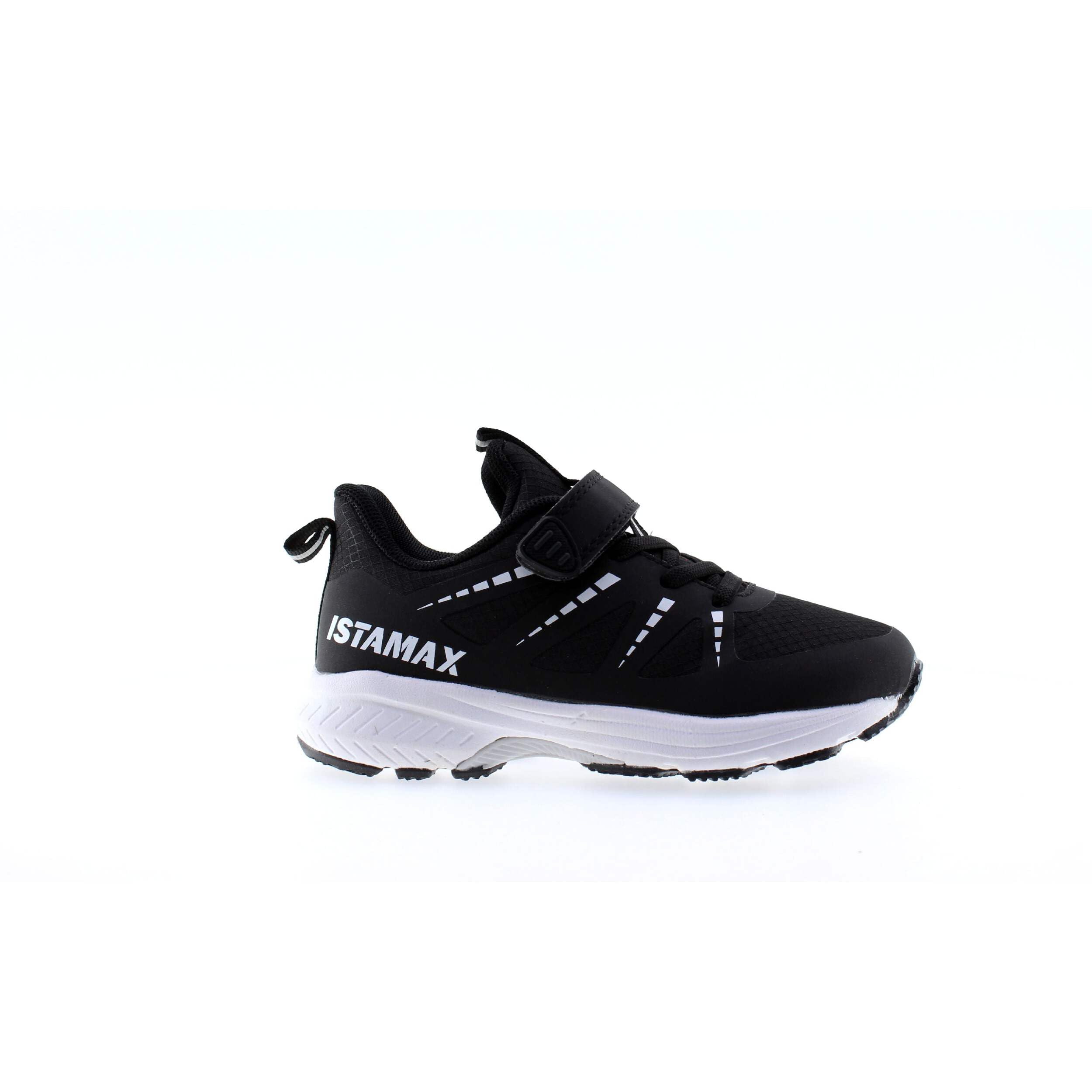 Scarpe Sportive per Bambini,Chiusura a Strappo,Nero e Bianco,Mesh Traspirante,Modello IMAA3805