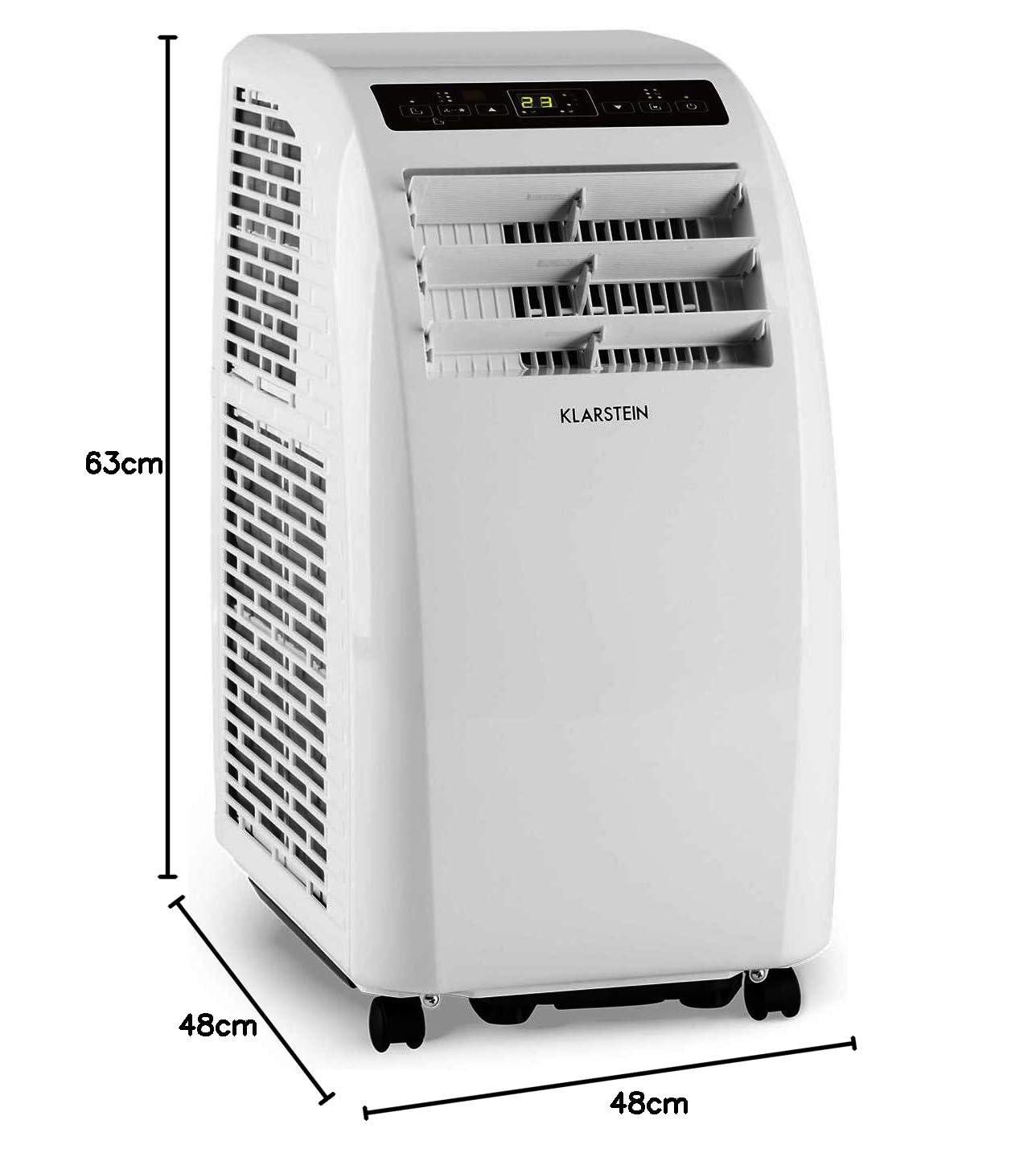 Klarstein Metrobreeze Rom mobilny klimatyzator - osuszacz, 10.000 BTU, 3 tryby, timer, pilot, biały