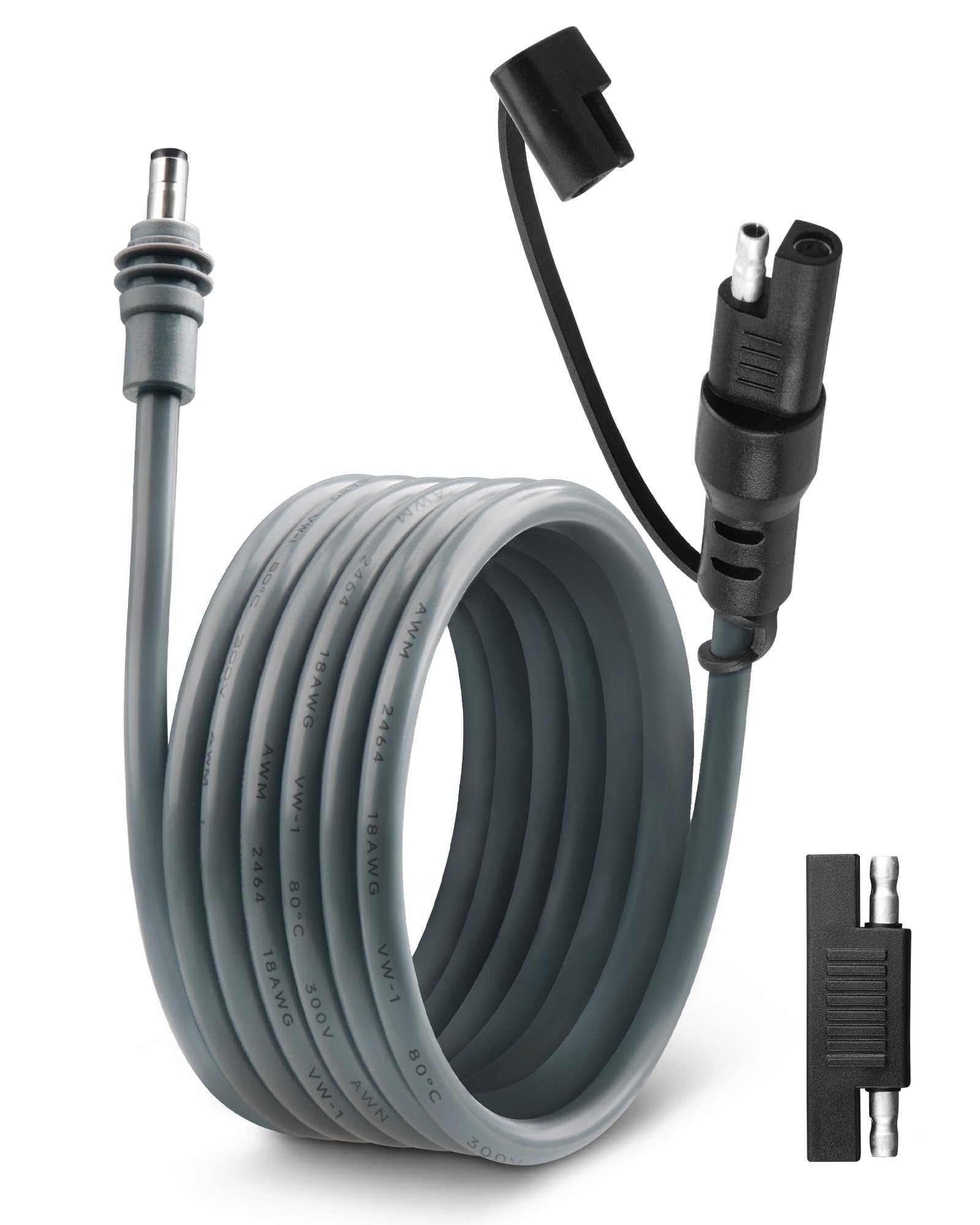 SAE-auf-DC-Stromkabel für Starlink Mini, wasserdicht, 3 m, 18 AWG, Schnellverbindung, Trennkabel, kompatibel mit Starlink Mini DC 5521 Port, mit Polaritäts-Umkehradapter für
