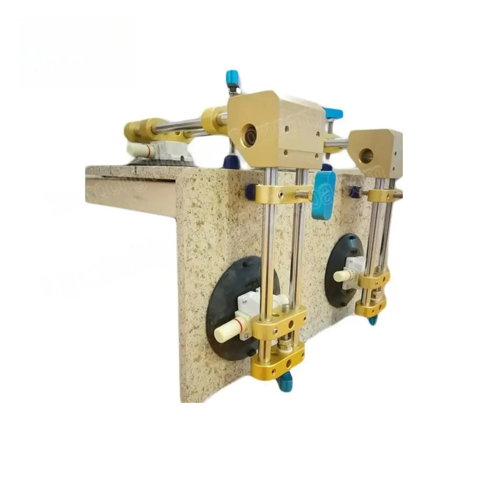 Jckjwl Gold 2Pcs/Set 90 Degree Seam Setter With Vacuum Sucker Suction Cup For Granite Stone Glass Joining For Precise Leveling(6Inch)