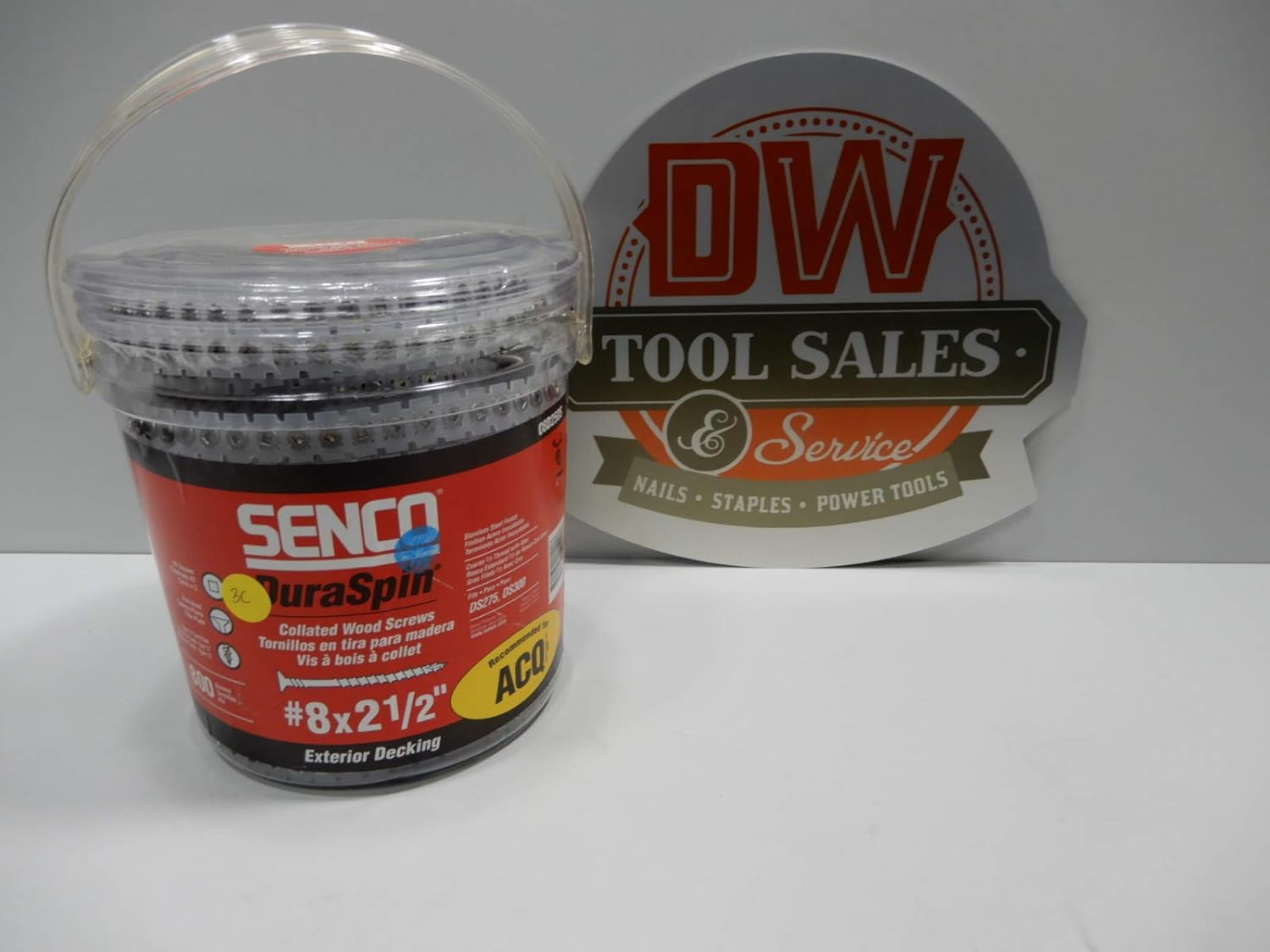 SENCO 08D250S 8-Gauge 2-1/2 in. Collated Decking Screws (800-Pack)