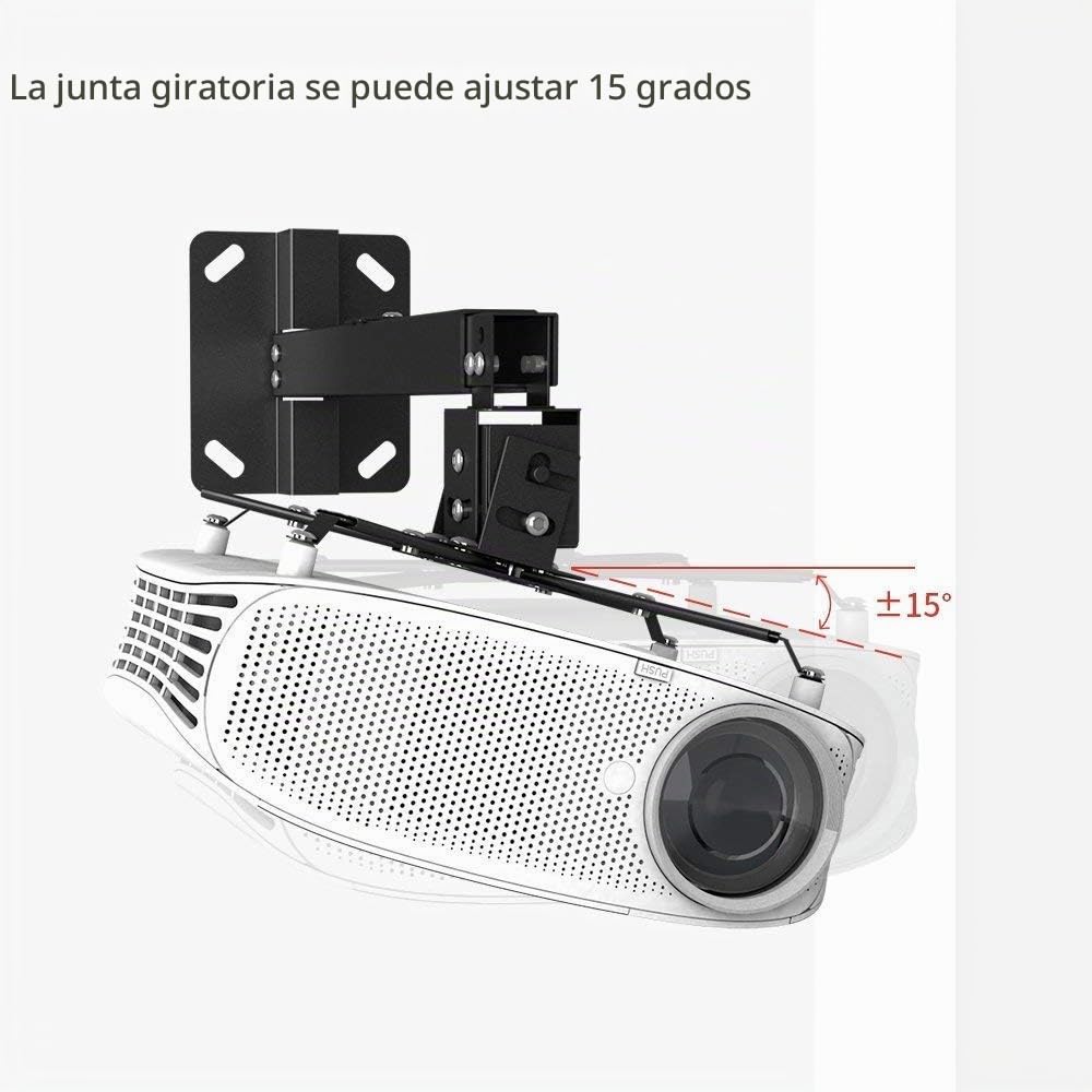 BuFan - Soporte de techo para proyector, soporte abovedado universal, con brazo de extensión ajustable a 68 cm, para proyector LCD DLP
