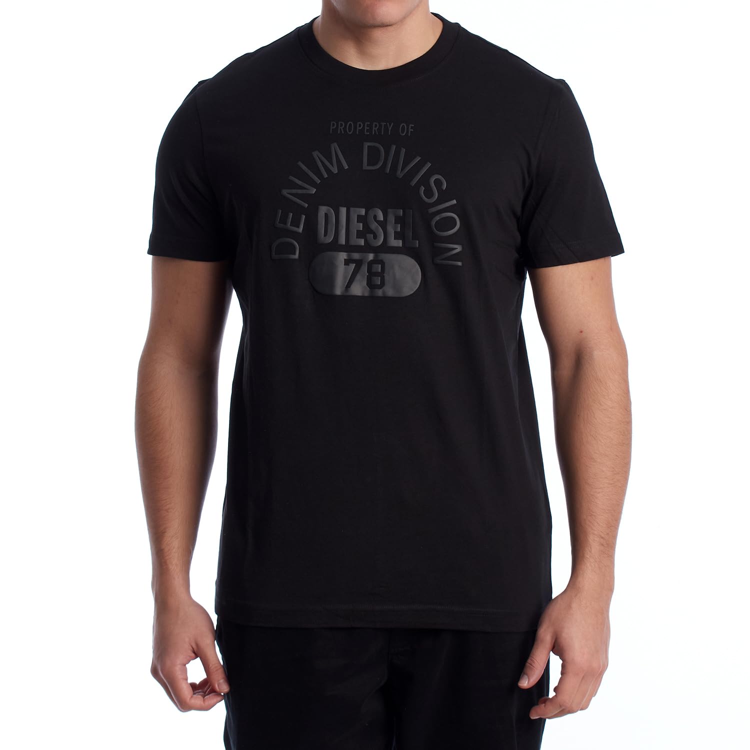 Diesel Men's Black Crew Neck T-Shirt