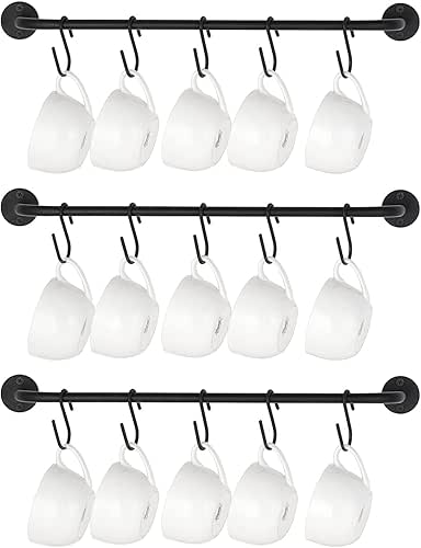 Mkono Mug Holder Wall Mounted Coffee Cup Rack Hanger Modern