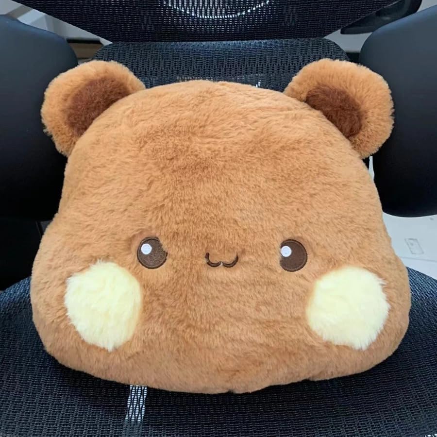 Image of Bubu Dudu Plush Pillow - Bubu Panda Design (33cm) - Soft Rabbit Fur Cuddle Buddy for Kids Boyfriend, Girlfriend, Perfect for Cozy Comfort and Home Decor