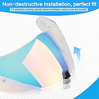 Vista 5 de Visera para Casco Compatible con T520 ST1400 para Motocicleta, Visor R1 Air para Cara, Protector de Casco, Accesorios de Reemplazo, Visera para Rojo