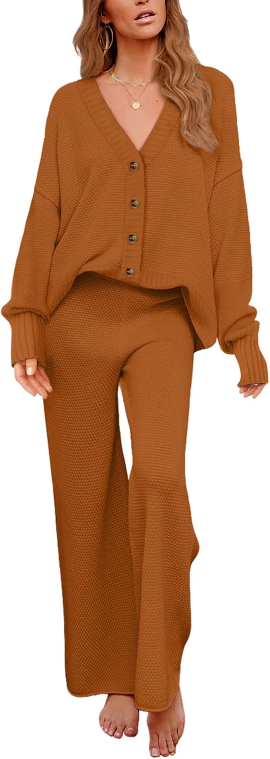 AGSEEM 2 Piece Outfits for Women Sweater Tops and Pants Loungewear Jogger Sets Tracksuit AGSEEM 2 Piece Outfits for Women Sweater Tops and Pants Loungewear Jogger Sets Tracksuit