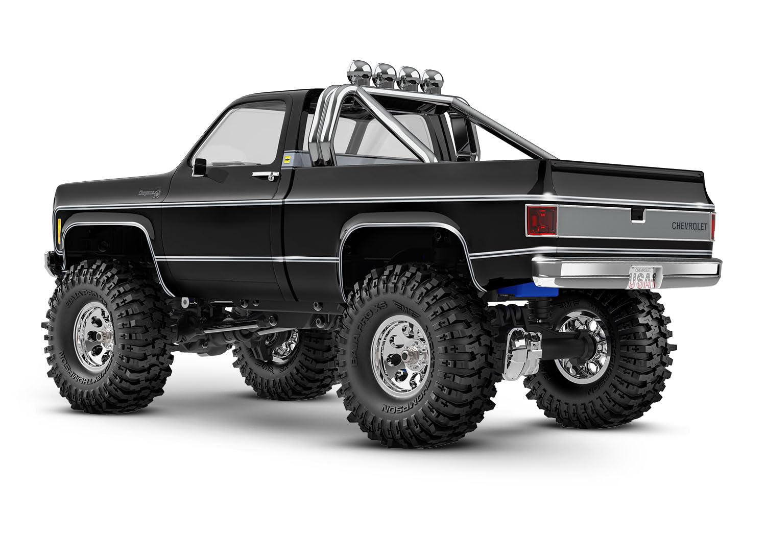 TRAXXAS TRX-4M CHEVROLET K10 1:18 czarna, kompaktowa ładowarka, samochód, dziecko, dzieci (unisex)