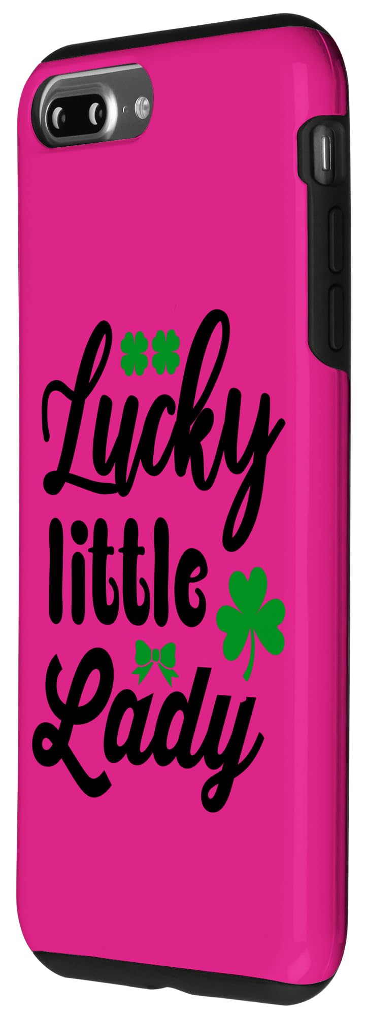 iPhone 7 Plus/8 Plus Lucky Little Lady Irish Girl Saint Patrick's Day Shamrock Case - Image 2