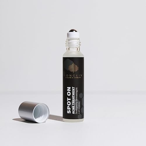 Miniatura 5 de Spot On - Sérum de bolas de rodillo para el acné con peróxido de benzoilo y ácido salicílico, tratamiento de manchas de espinillas, trata granos e