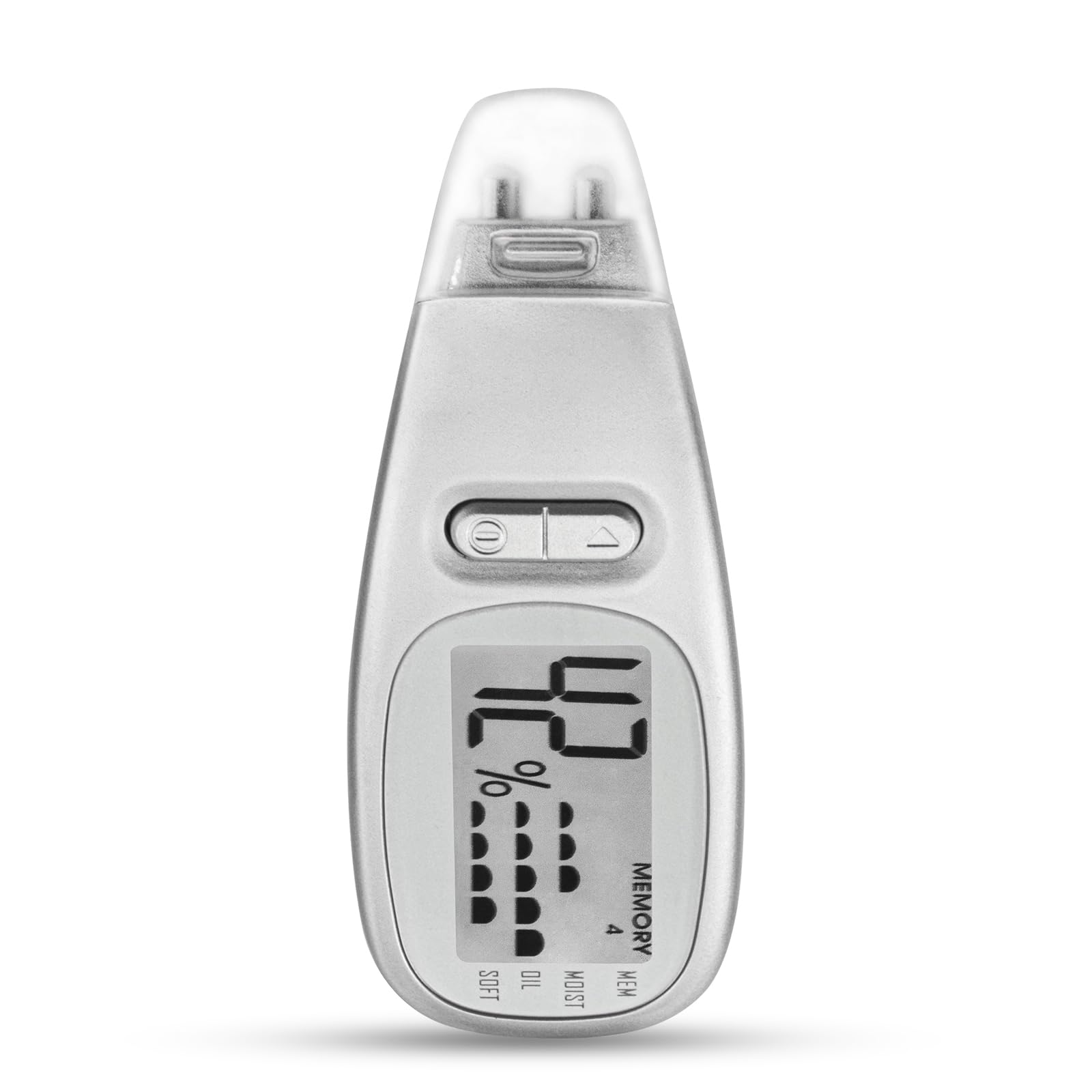 Analizador de suavidad de aceite de humedad de la piel, resultado digital, batería AG13, pantalla LCD, herramienta para el cuidado de la piel, Elitzia ET302 Mini portátil