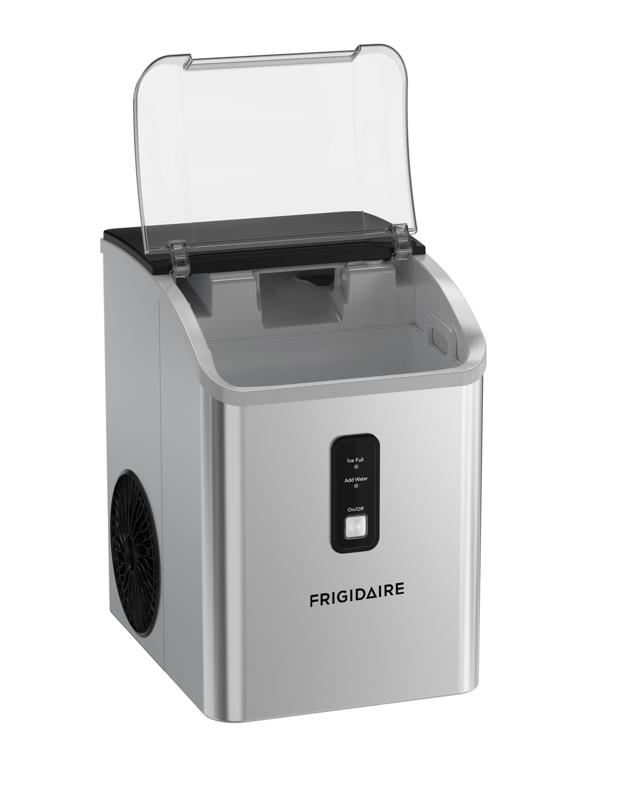 Frigidaire Countertop Crunchy Chewable Nugget Ice Maker, Compact, 33lbs per Day, Metallic Finish — view 12