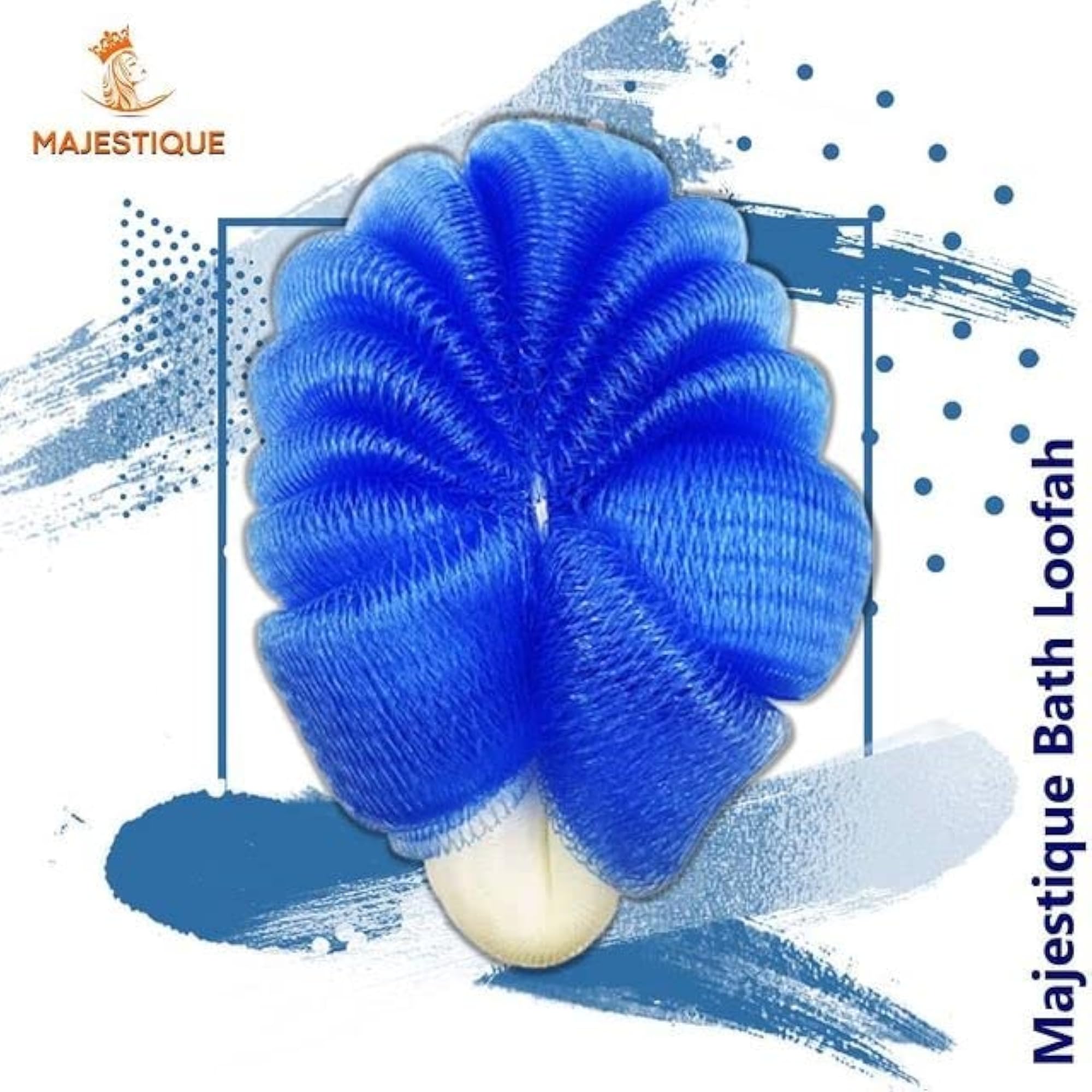 Oval Loofah for Bathing, Gentle Exfoliating Sponge for Skin Care