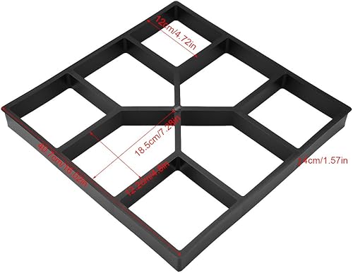 Miniatura 3 de EBTOOLS Moldes y formas de hormigón, Walk Maker reutilizables Pathmate Molduras de piedra DIY pavimento Walk Maker Stepping Stone Pavimentador