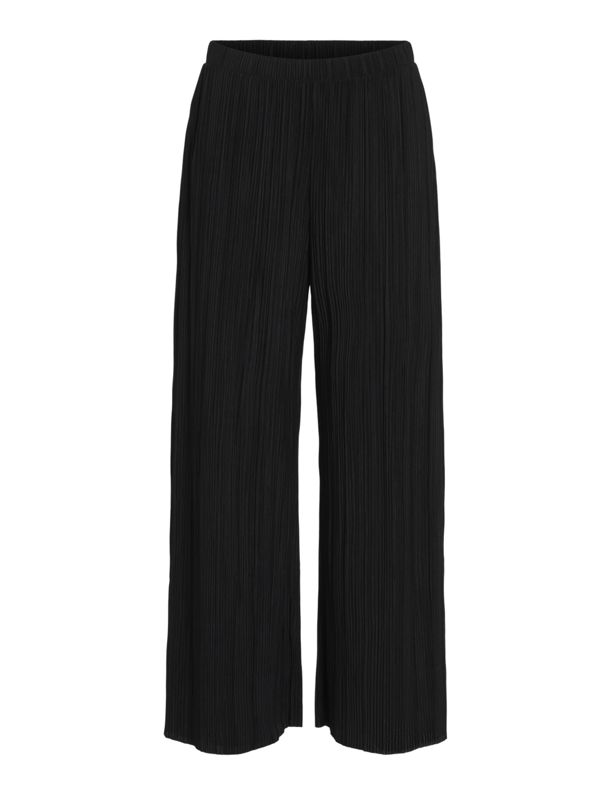 Vila Women's Black Beauty Viplisa Hw Culotte Pants-Noos, M
