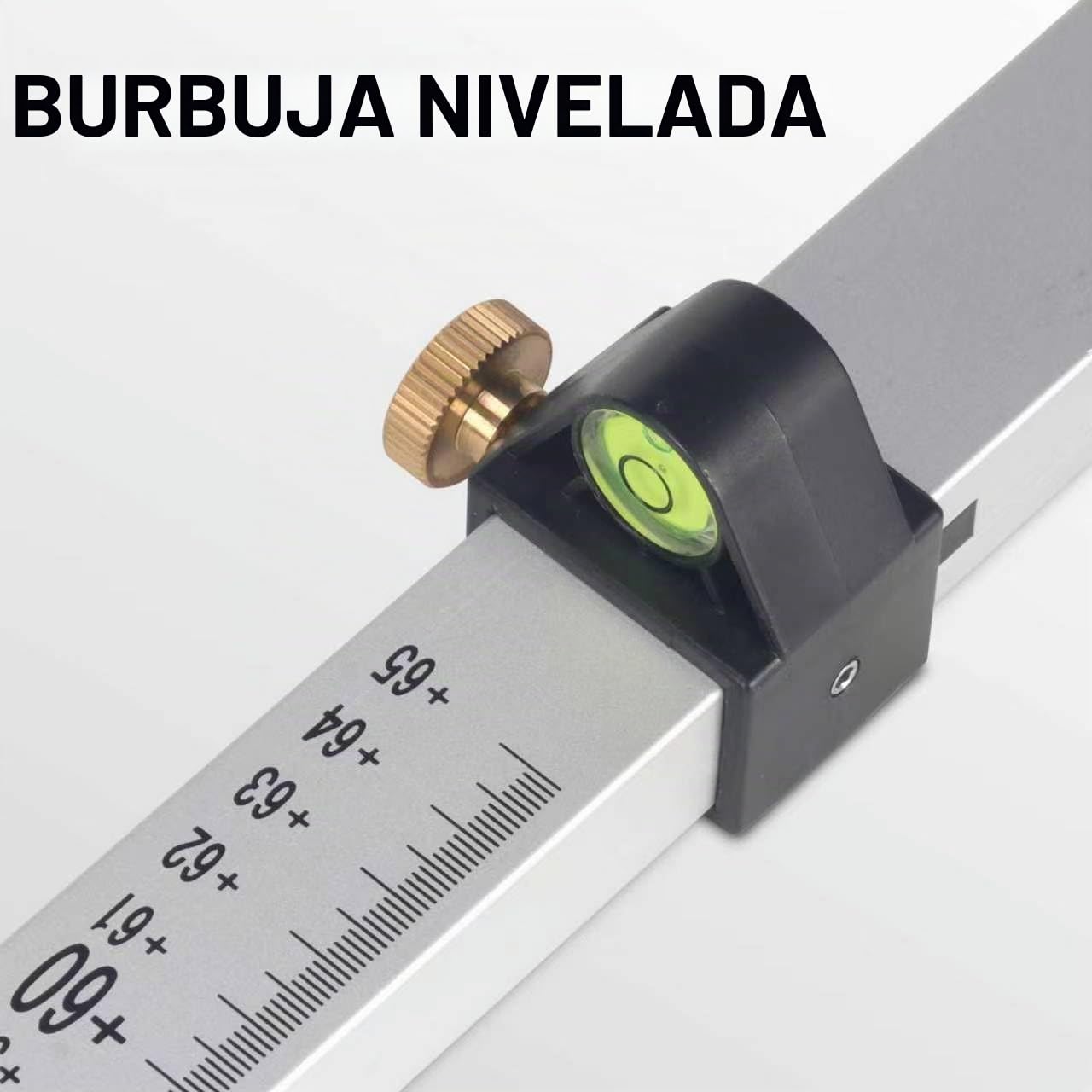 Varilla de grado láser, apto para barra giratoria de nivel láser con barra de aluminio de bloqueo rápido para medir