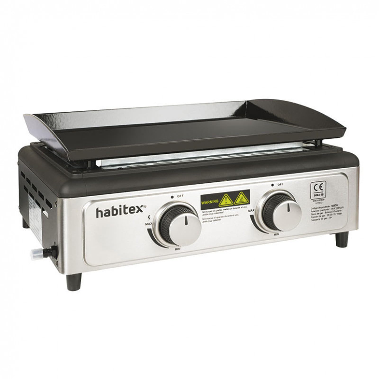 Habitex Barbacoa-Plancha Gas BT 50. 53x46x23 cm