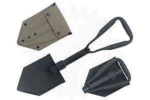 Tri-Fold Glock Entrenching Tool (E-Tool) Military Grade with Shovel Cover