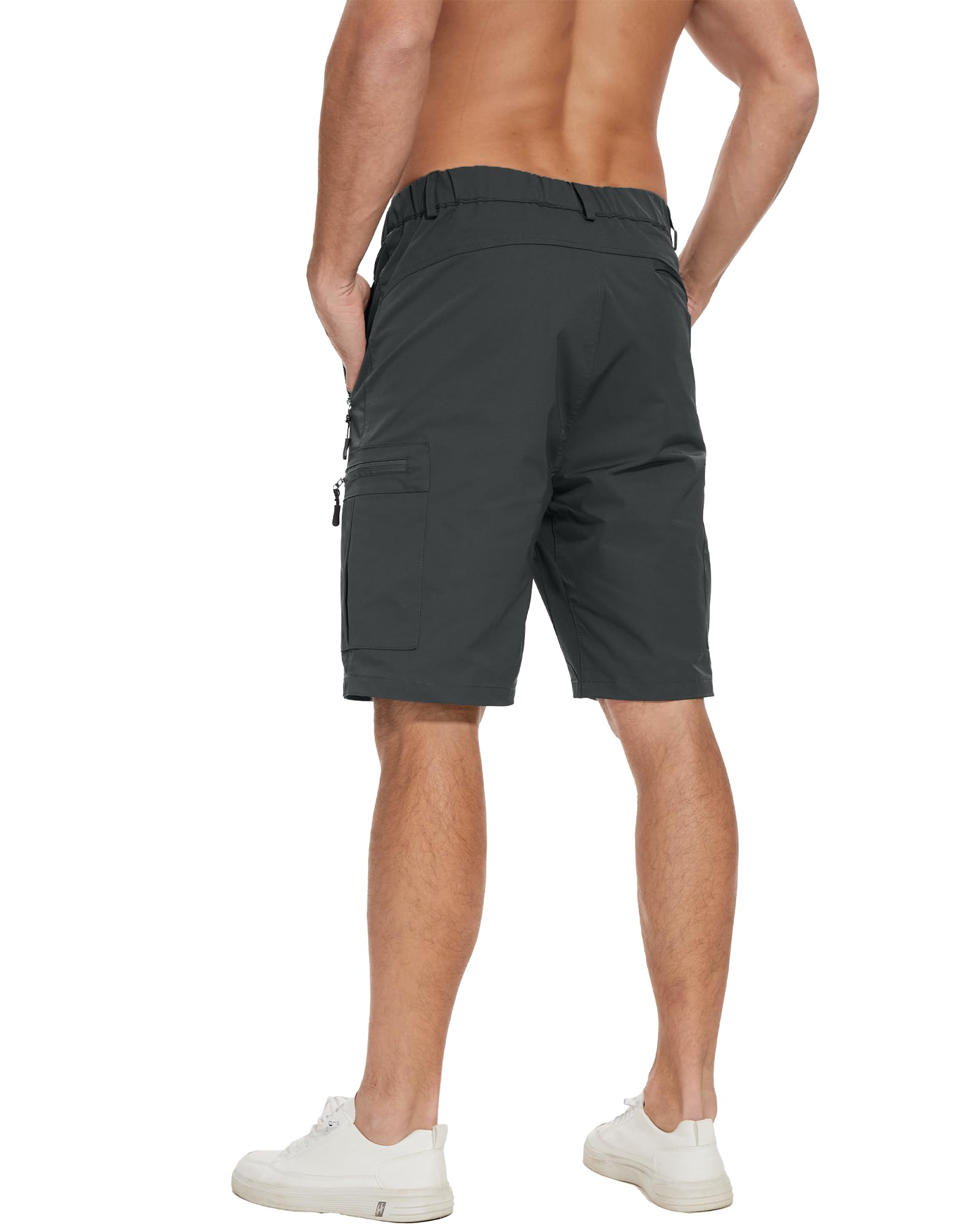 LVCBL Herren Shorts Wanderhose Herren Kurz Hose Leichte Schnelltrocknend Cargohose