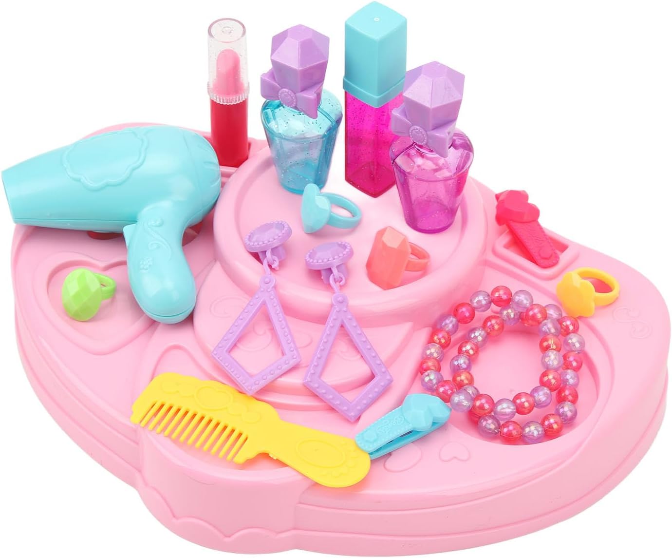 Semme Makeup Hair Dressing Set Toy for Girls Safe Colorful DIY Kit with Stickers Accessories Great Birthdays Holidays