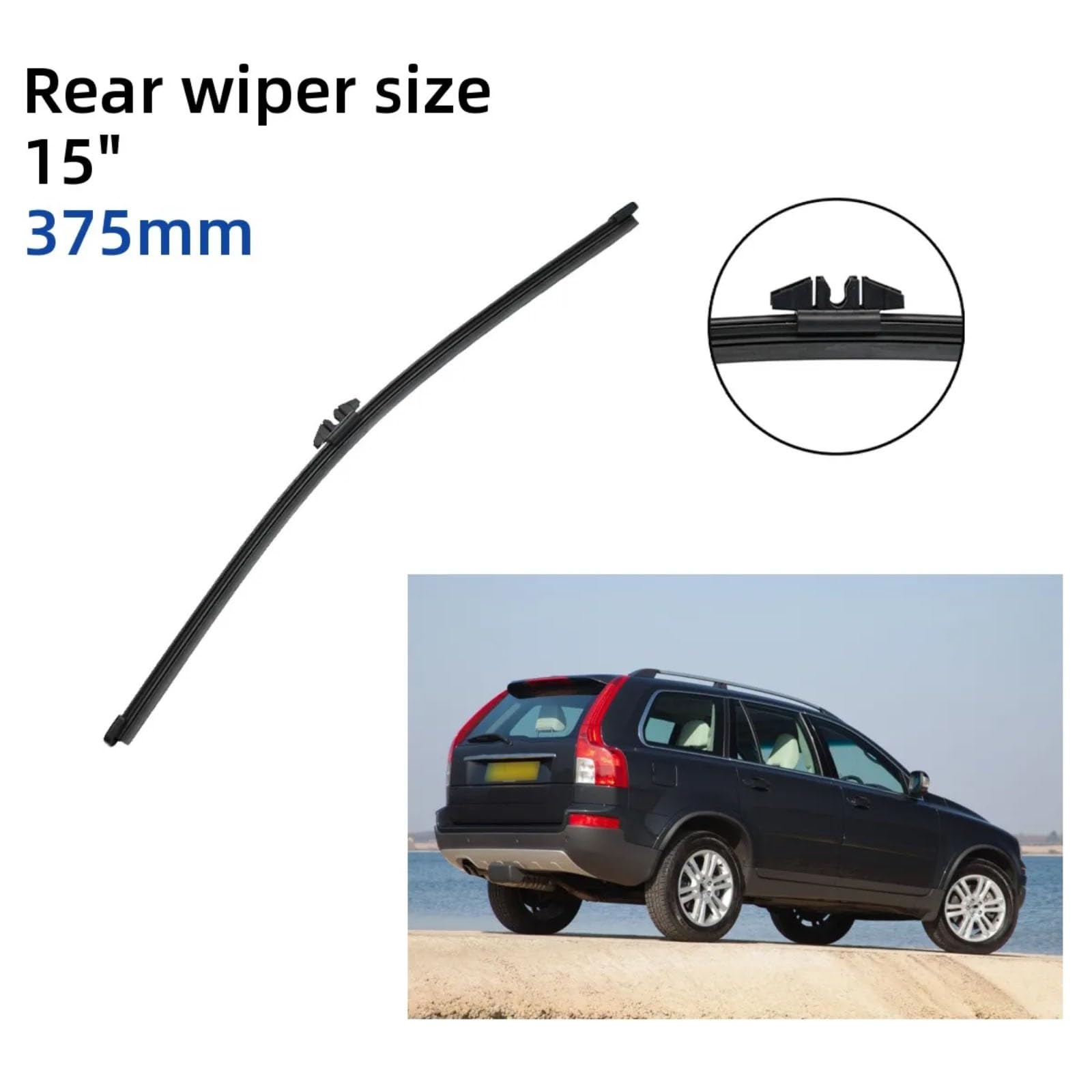 Tergicristalli Set Spazzole Tergicristallo Anteriori Compatibile Con Volvo Per XC90 MK1 2006 2007 2008 2009 2010 2011 Parabrezza Posteriore Di Ricambio