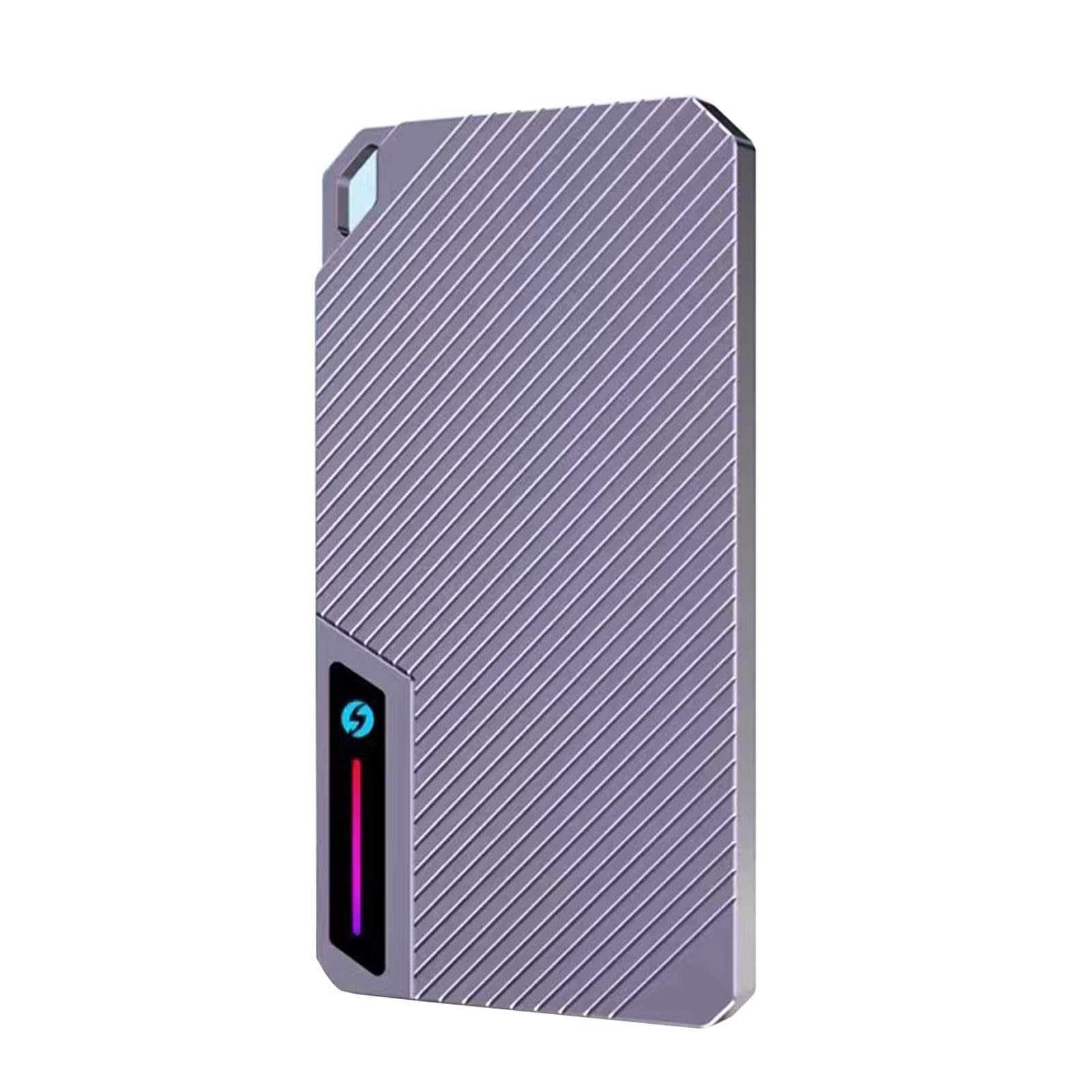 Custodia in alluminio USB C 10Gbps Velocità di trasferimento 2280 M-Key B+M NVMe Drive Case con LED Light Led Hard Drive Case