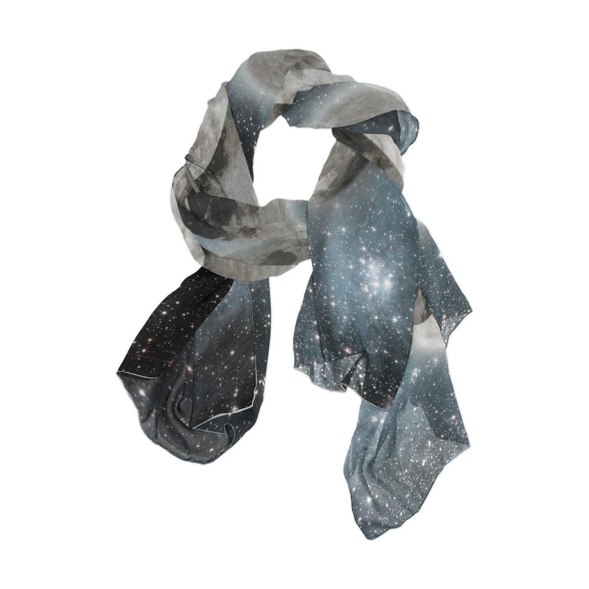 Use7 Moon Galaxy Yin Yang Long Scarf Shawl Wrap