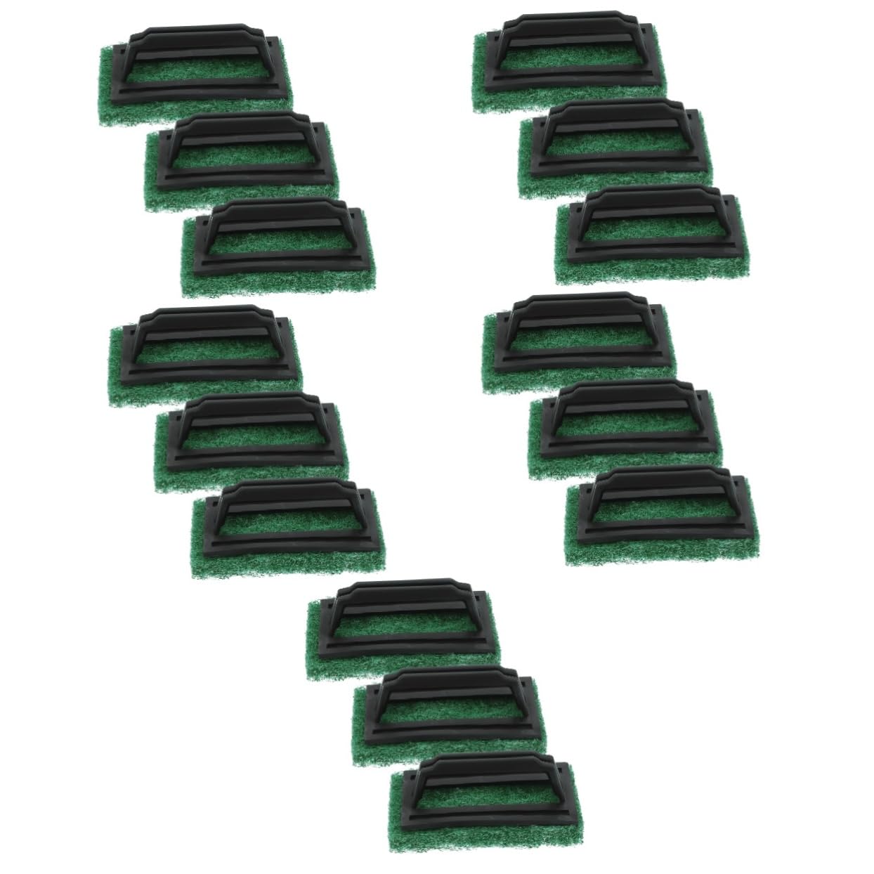 SHINEOFI 5 Juegos Cepillo De Limpieza Mate Con Mango Cepillo Para Quitar Tinta De Pantalla Verde 3 Piezas Limpiadores De Cepillos Para Fregar Kit De Limpieza De Teclado Tuerca 3 piezas * 5