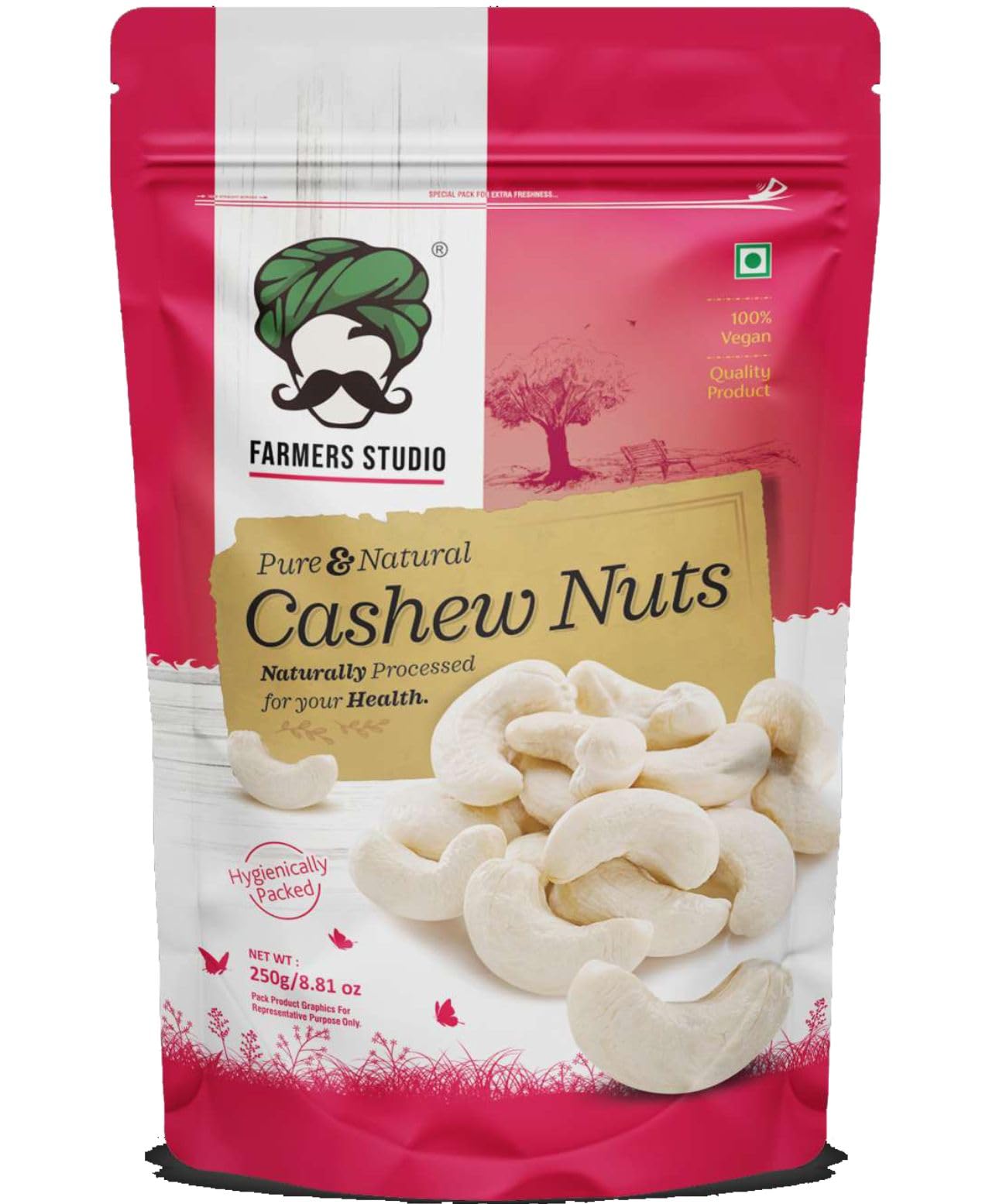 Farmers Studio - Premium Whole Cashews 250 Gm | Healthy Snack for Any Occasion (B0CJYGZ2ZJ) Amazon Price History, Amazon Price Tracker