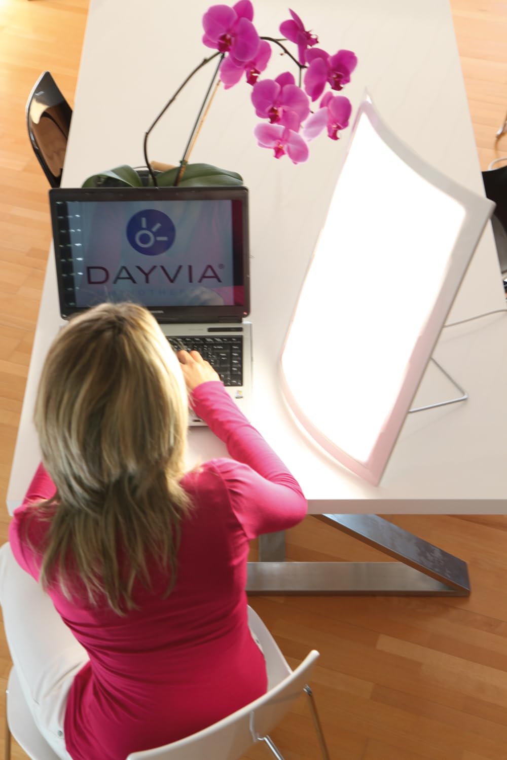 DAYVIA 400143788 Lampada per terapia della luce, Bianco